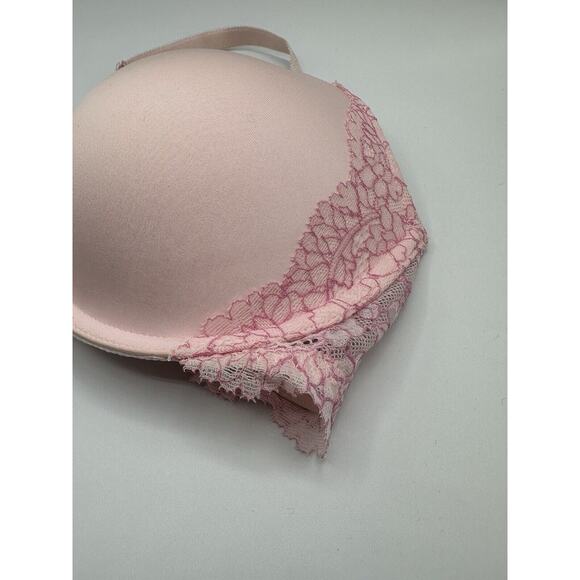 TWO Push Up Lace 34D Pink Perfect Shape Sexy Balconet Victoria's Secret Bra Lot - Picture 15 of 15